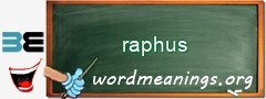 WordMeaning blackboard for raphus